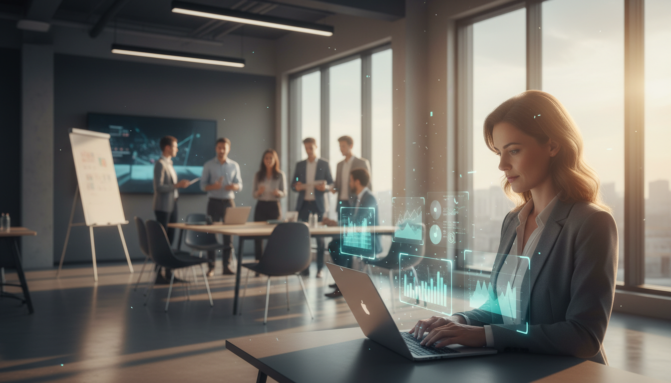 IA et Marketing B2B - équipe marketing utilisant l'intelligence artificielle